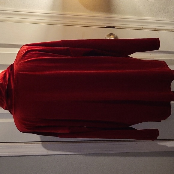 Jones New York Velour Long-sleeved Cowl-neck Tunic. - Picture 4 of 8